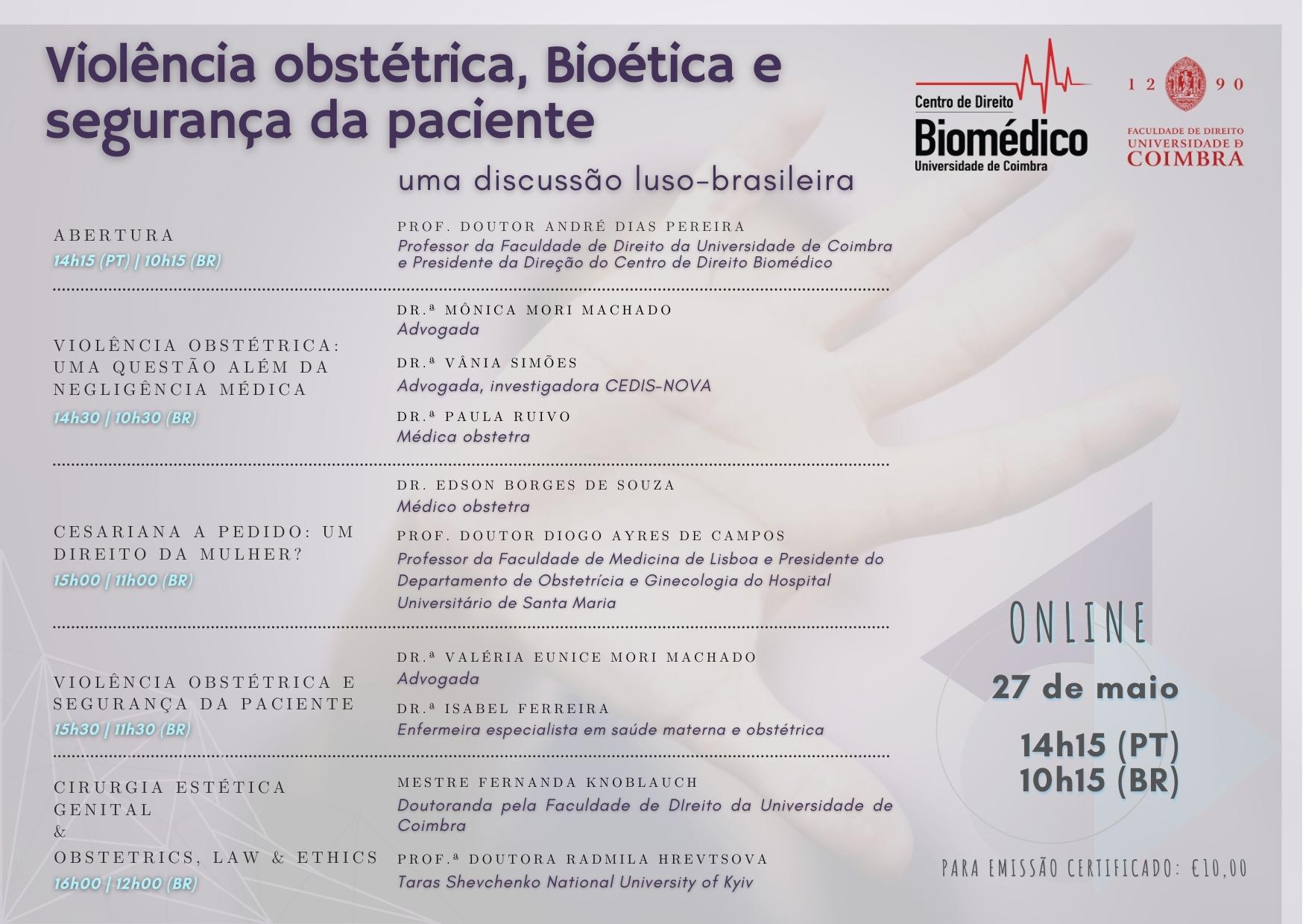 Violência obstétrica, Bioética e segurança da paciente: uma discussão luso-brasileira