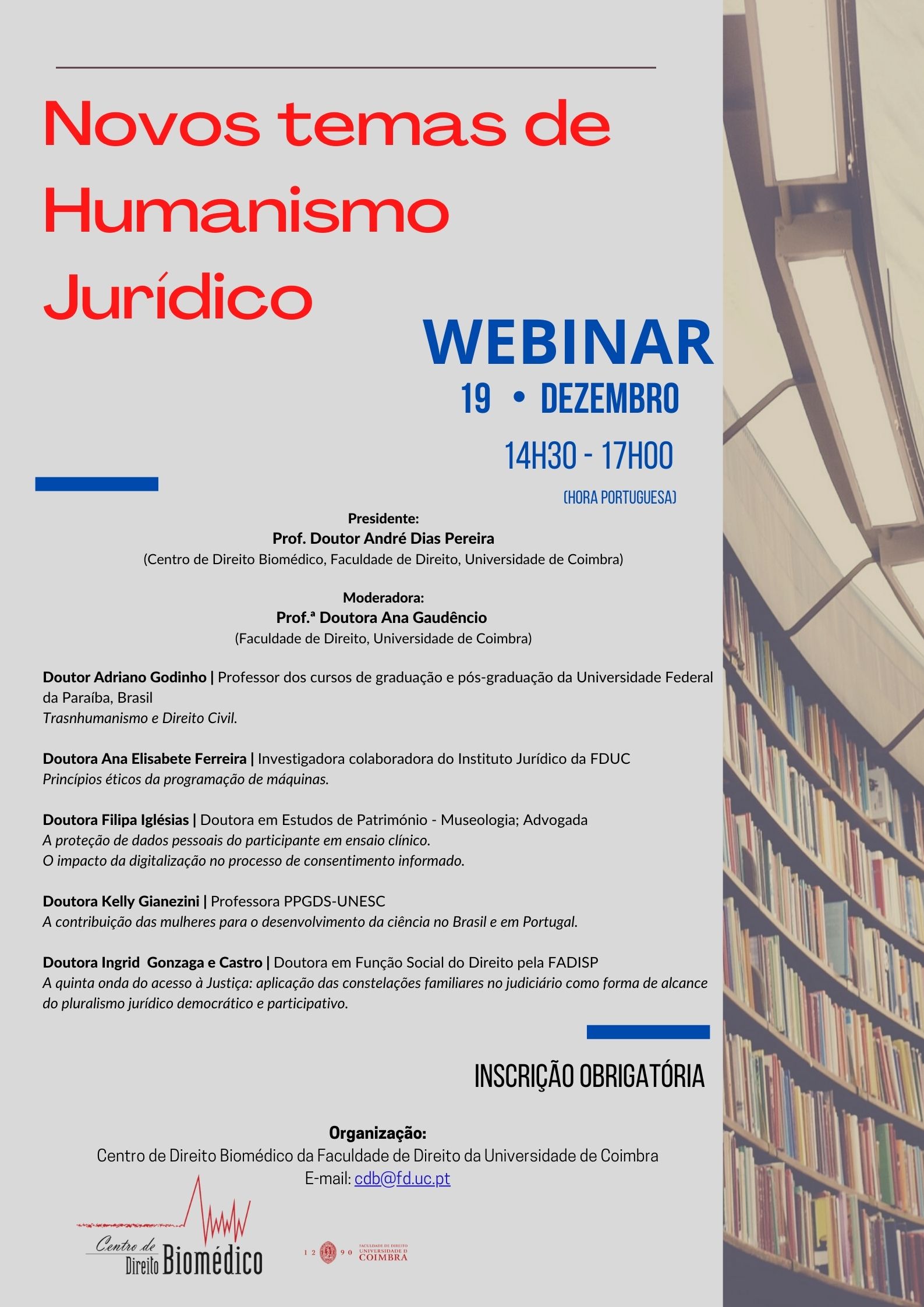 Webinar: Novos temas de Humanismo Jurídico