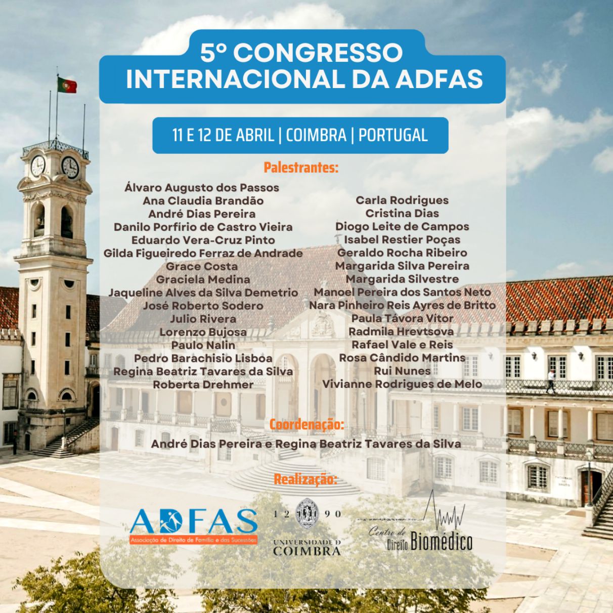 5º CONGRESSO INTERNACIONAL: FAMÍLIA, SUCESSÕES E BIODIREITO