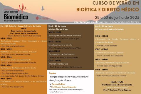 Curso de Verão em Bioética e Direito Médico