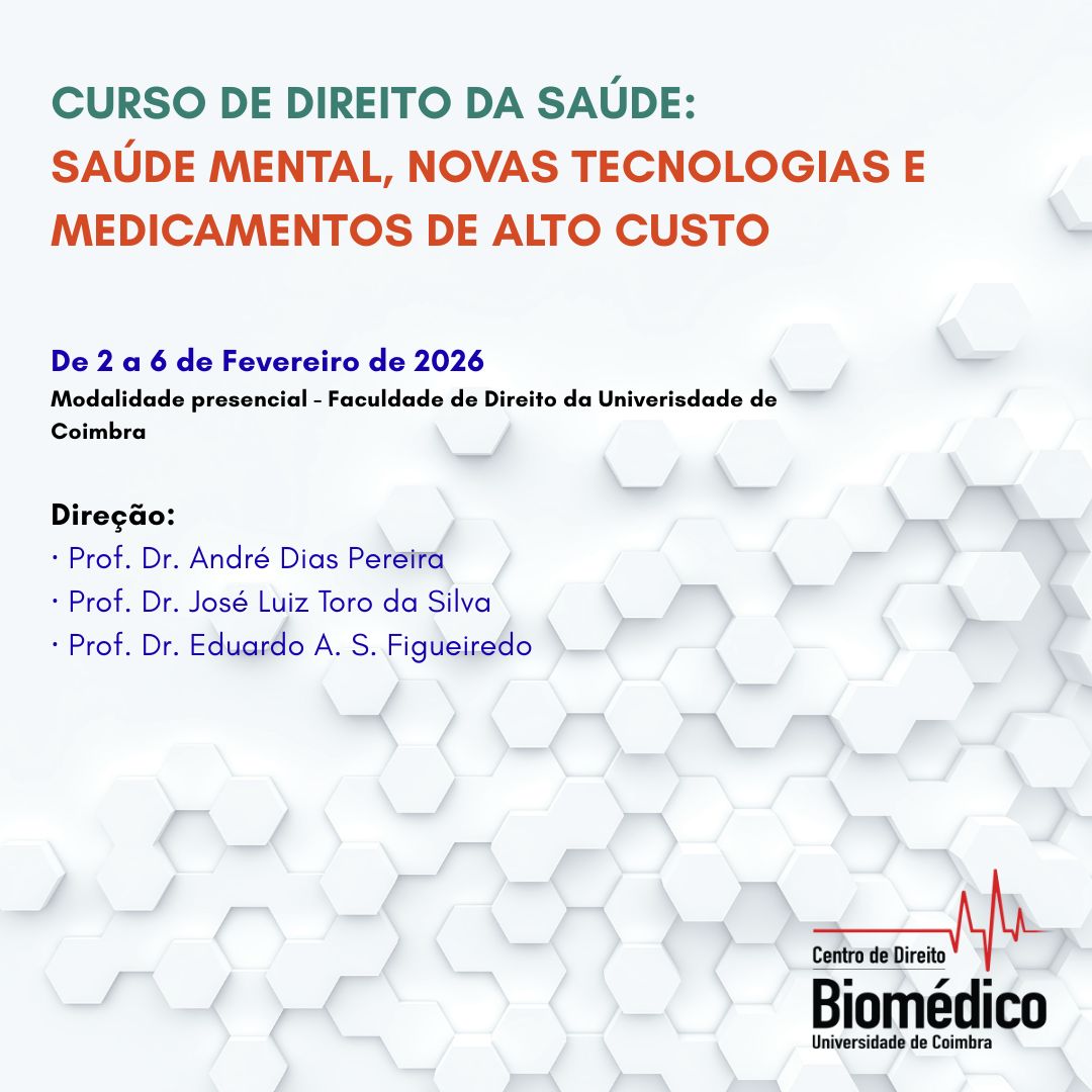 CURSO DE DIREITO DA SAÚDE:  SAÚDE MENTAL, NOVAS TECNOLOGIAS E MEDICAMENTOS DE ALTO CUSTO